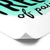 motivatie goede vibes voor harde werknemers poster (Hoek)