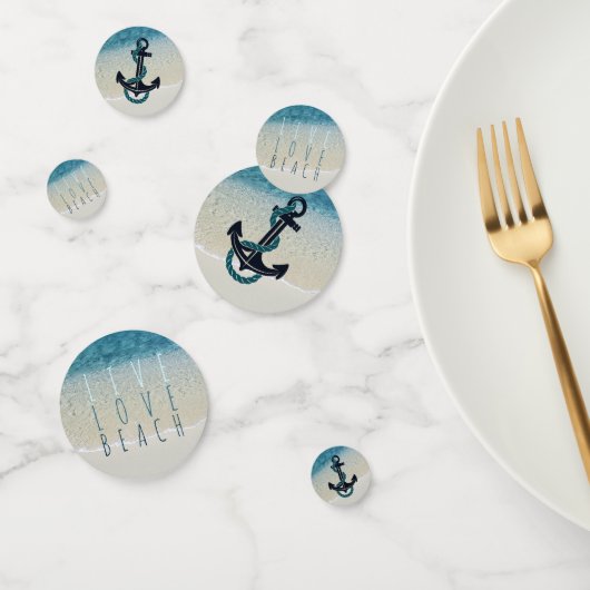 Motivatie golven van Turquoise Blue Ocean Surf Confetti (Groep)