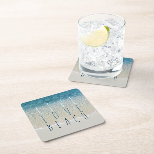 Motivatie golven van Turquoise Blue Ocean Surf Kartonnen Onderzetters (Insitu)