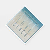 Motivatie golven van Turquoise Blue Ocean Surf Servet (Hoek)