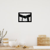 Motivatie gordel voor martiumarts Black Poster (Keuken)