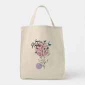 Motivatie grafische Canvas tas (Achterkant)
