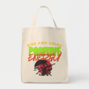 Motivatie grafische Canvas tas