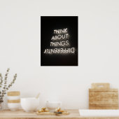 Motivatie grafische weergave: anders wit denken poster (Keuken)