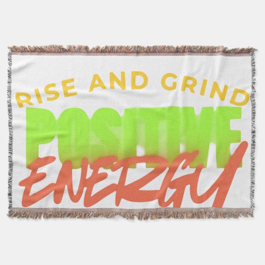 Motivatie Graphic worp fleece deken (Voorkant)