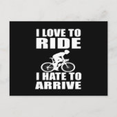 Motivatie grappige fietsquotes briefkaart (Voorkant)