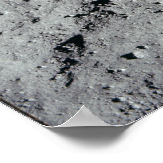 Motivatie grappige prijsvoetafdrukken op de maan poster (Hoek)