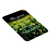 Motivatie| Grass is groener waar u het water geeft Magneet (Rechterzijde)