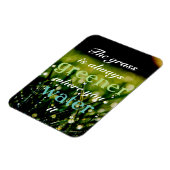 Motivatie| Grass is groener waar u het water geeft Magneet (Linkerzijde)