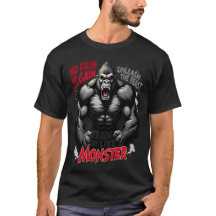 Motivatie Gym Beast Mode T-Shirt Design