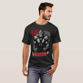 Motivatie Gym Beast Mode T-Shirt Design (Voorkant volledig)