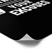 Motivatie Gym Inspirerend Sterker Poster (Hoek)