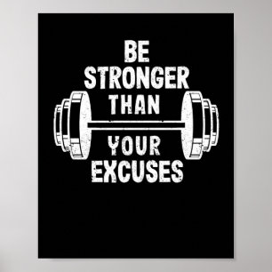 Motivatie Gym Inspirerend Sterker Poster