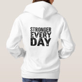 Motivatie gym ontwerp hoodie (Achterkant)
