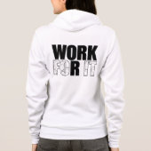 Motivatie gym ontwerp hoodie (Achterkant)