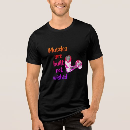 Motivatie Gym Workout T-shirt (Voorkant)