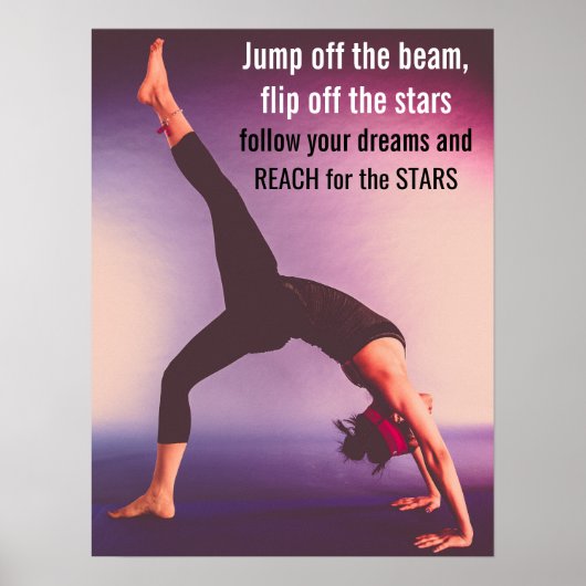 Motivatie Gymnastieknotering Poster (Voorkant)