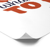 Motivatie gymnastieksport Quote Girl Gymnast Poster (Hoek)