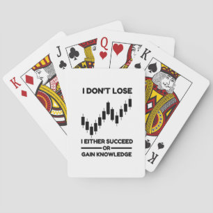 Motivatie handelsquote voor beleggers en Lifel Pokerkaarten
