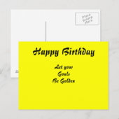 Motivatie Happy Birthday briefkaarten (Voorkant / Achterkant)