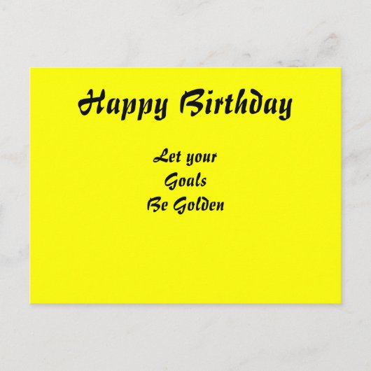 Motivatie Happy Birthday briefkaarten (Voorkant)