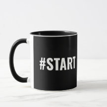 Motivatie hashtag start T-shirt