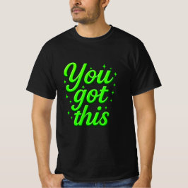 Motivatie heb je deze luxe gouden typografie t-shirt