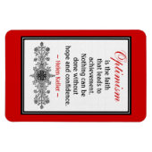 Motivatie Helen Keller Quote Magnet :Optimisme Magneet (Horizontaal)