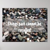 Motivatie Het verleden kan niet worden herinnerd a Poster (Voorkant)