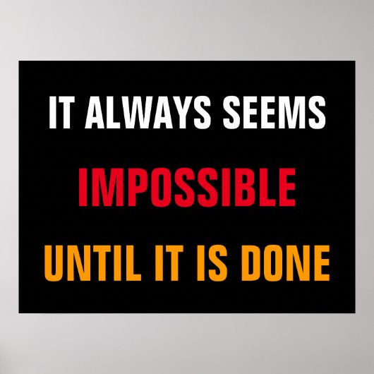 Motivatie het ziet altijd de Druk van het Citaat Poster (Voorkant)