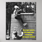 MOTIVATIE hinderpalen overwinnen poster (Voorkant)