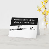 Motivatie Hockey Card Kaart (Gele Bloem)