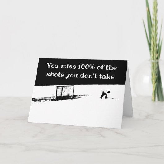 Motivatie Hockey Card Kaart (Voorkant)