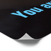 Motivatie honkbal geloof in jezelf poster (Hoek)