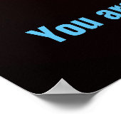 Motivatie honkbal geloof in jezelf poster (Hoek)