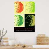 Motivatie honkbalsport poster (Keuken)