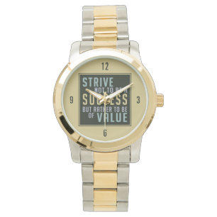 Motivatie horloges voor succes en waarde
