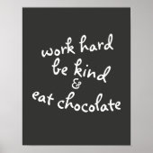 motivatie humor typografie zwart-wit poster (Voorkant)