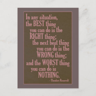 Motivatie "iets doen" Quote briefkaart