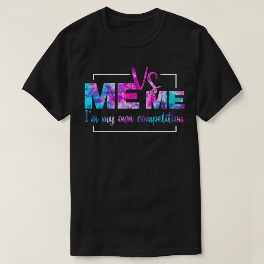 Motivatie ik ben mijn eigen Stropdas D T-shirt (Design voorkant)