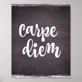 Motivatie inspiratie: Carpe Diem Quote Poster (Voorkant)