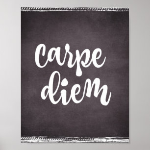 Motivatie inspiratie: Carpe Diem Quote Poster