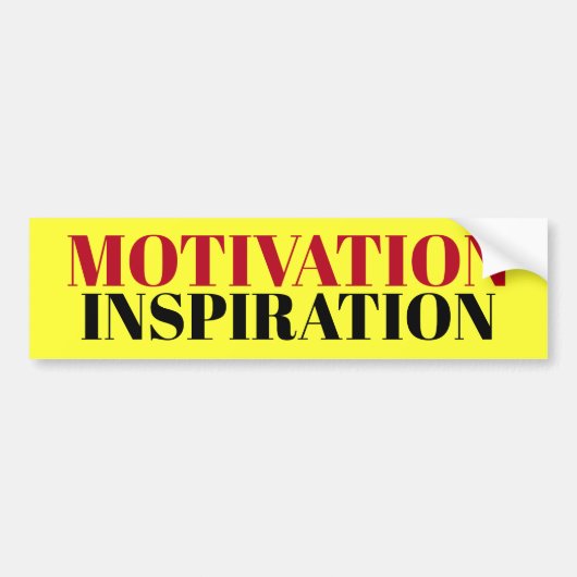 MOTIVATIE-INSPIRATIEMODEL/sticker/MAGNET Bumpersticker (Voorkant)