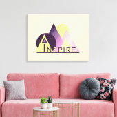 Motivatie "INSPIRE" 24 "x18" omwikkeld canvas (Insitu (Woonkamer))