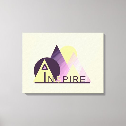 Motivatie "INSPIRE" 24 "x18" omwikkeld canvas (Voorkant)