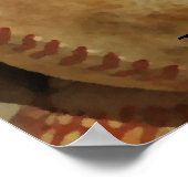 Motivatie Inspire voor Baseball Artwork Poster (Hoek)