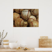 Motivatie Inspire voor Baseball Artwork Poster (Keuken)