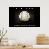 Motivatie Inspire voor Baseball Artwork Poster (Keuken)