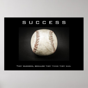 Motivatie Inspire voor Baseball Artwork Poster