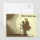 Motivatie Inspirerend aanmoediging wandelen Briefkaart (Voorkant / Achterkant)